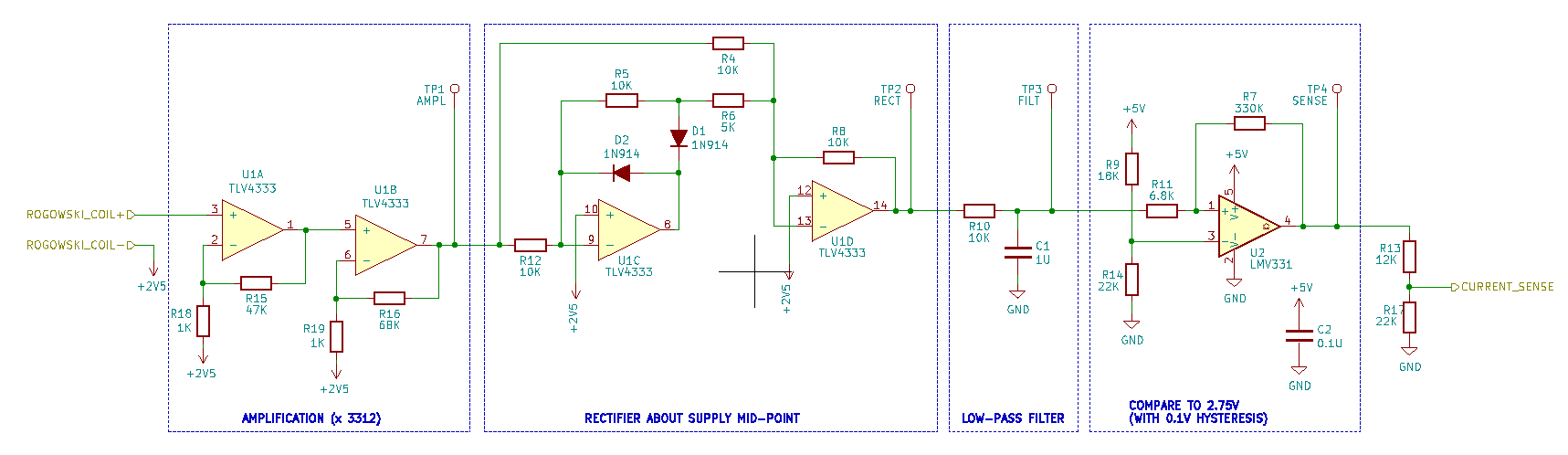 Current sense circuit design